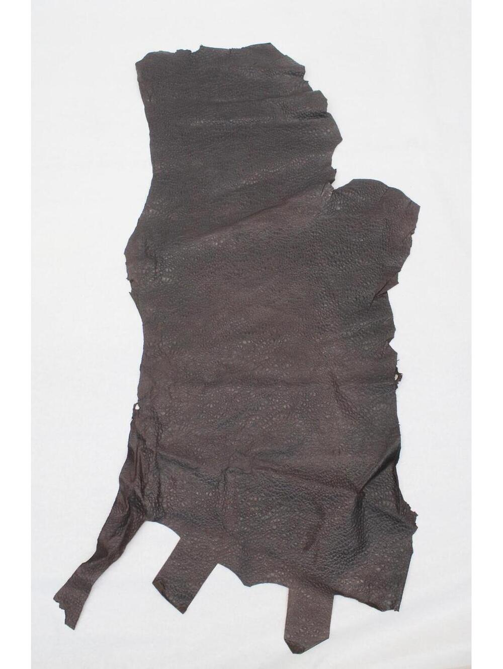 Brown Embossed Leather Half Hide 5 Pieces
